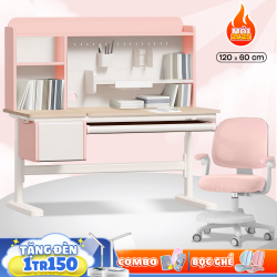 Bộ Bàn Học Thông Minh VANCOVER K120 Pink
