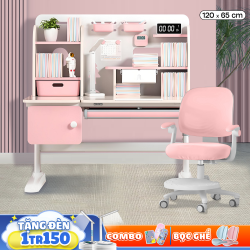 Bộ Bàn Ghế Thông Minh Chống Gù Chống Cận Lux Pro 3 Pink