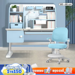 Bộ Bàn Ghế Thông Minh Chống Gù Chống Cận Lux Pro 3 Blue